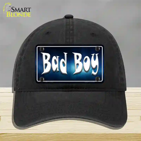 Bad Boy Novelty License Plate Hat Unconstructed Cotton / Black