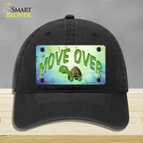 Move Over Novelty License Plate Hat Unconstructed Cotton / Black