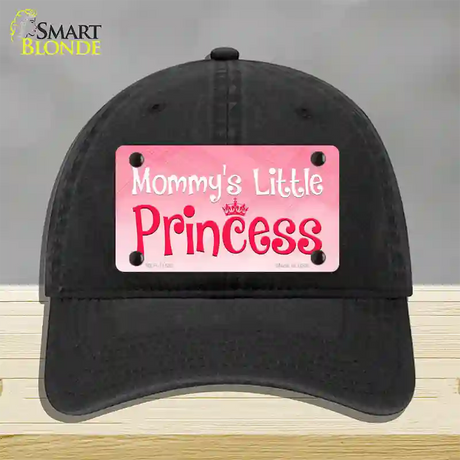 Mommys Little Princess Novelty License Plate Hat Unconstructed Cotton / Black