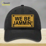 We Be Jammin Novelty License Plate Hat Unconstructed Cotton / Black