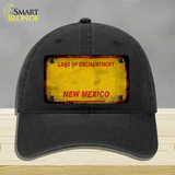 New Mexico Rusty Blank Novelty License Plate Hat Unconstructed Cotton / Black