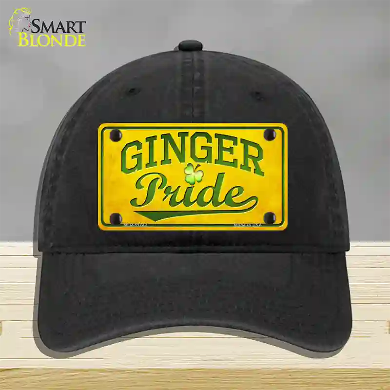 Ginger Pride Novelty License Plate Hat Unconstructed Cotton / Black