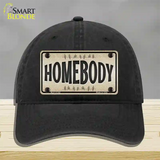 Homebody Novelty License Plate Hat Unconstructed Cotton / Black