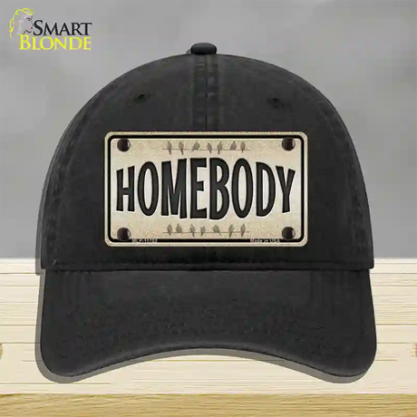 Homebody Novelty License Plate Hat Unconstructed Cotton / Black