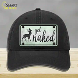 Get Naked Novelty License Plate Hat Unconstructed Cotton / Black