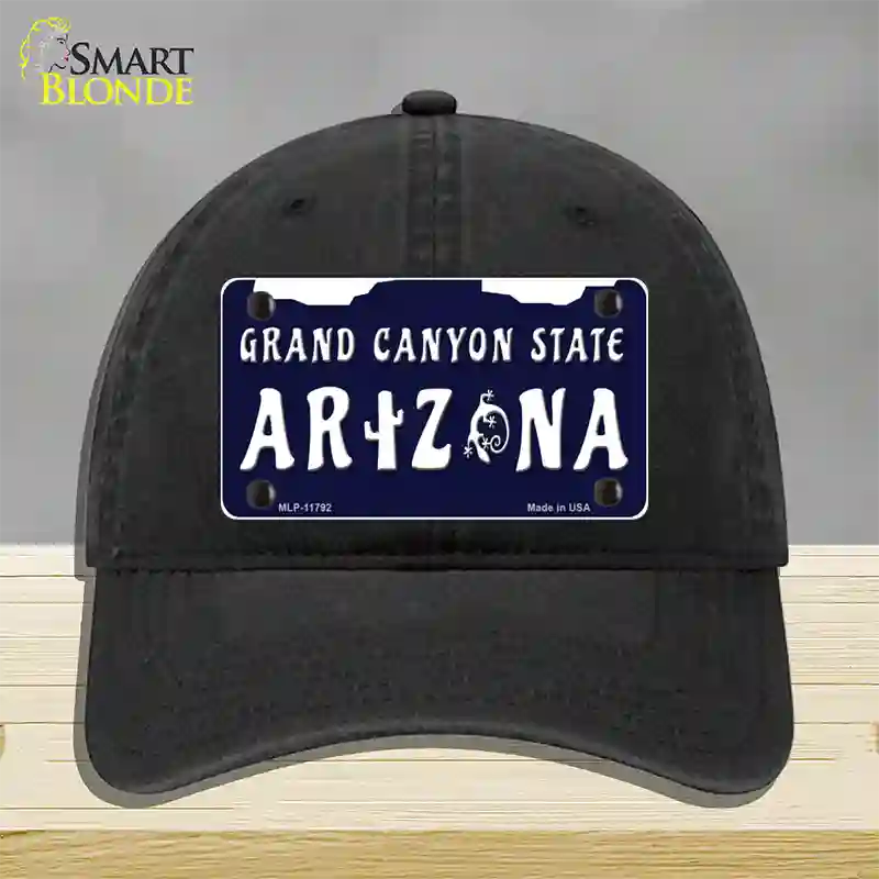 Arizona Grand Canyon State Novelty License Plate Hat Unconstructed Cotton / Black