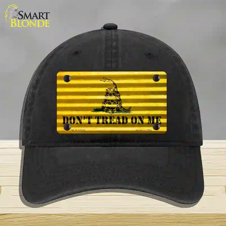 Dont Tread On Me Novelty License Plate Hat Unconstructed Cotton / Black