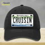 Cruisin Woodward Michigan Novelty License Plate Hat Unconstructed Cotton / Black