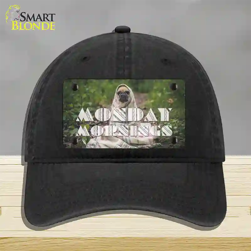 Monday Mornings Novelty License Plate Hat Unconstructed Cotton / Black