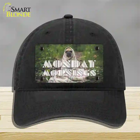 Monday Mornings Novelty License Plate Hat Unconstructed Cotton / Black