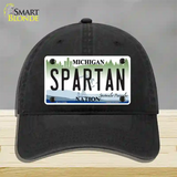 Michigan Spartan Novelty License Plate Hat Unconstructed Cotton / Black