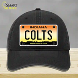 Indiana Colts Novelty License Plate Hat Unconstructed Cotton / Black