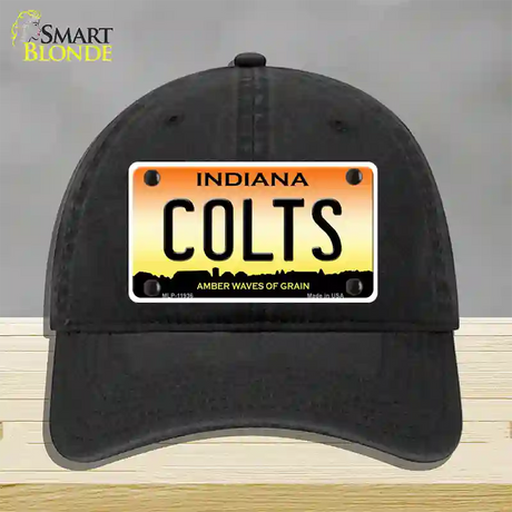 Indiana Colts Novelty License Plate Hat Unconstructed Cotton / Black