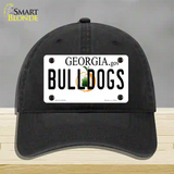 Georgia Bulldogs Novelty License Plate Hat Unconstructed Cotton / Black