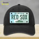 Red Sox New Hampshire State Novelty License Plate Hat Unconstructed Cotton / Black