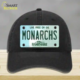 Monarchs New Hampshire Novelty License Plate Hat Unconstructed Cotton / Black