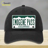 Imogene Pass Colorado Novelty License Plate Hat Unconstructed Cotton / Black