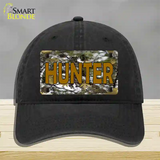 Hunter Camouflage Novelty License Plate Hat Unconstructed Cotton / Black