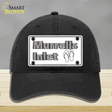 Murrells Inlet SC Novelty License Plate Hat Unconstructed Cotton / Black