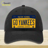 Go Yankees New York Novelty License Plate Hat Unconstructed Cotton / Black