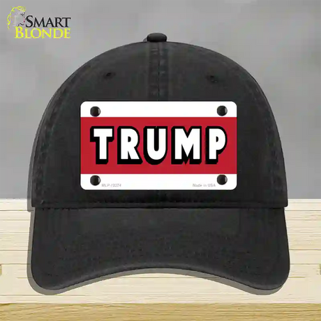 Trump Novelty License Plate Hat Unconstructed Cotton / Black