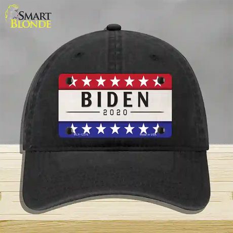 Joe Biden 2020 Novelty License Plate Hat Unconstructed Cotton / Black