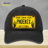 Arizona Phoenix Novelty License Plate Hat Unconstructed Cotton / Black