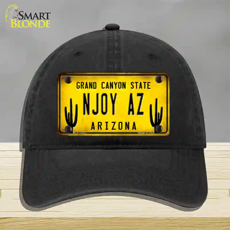 Arizona NJOY AZ Novelty License Plate Hat Unconstructed Cotton / Black