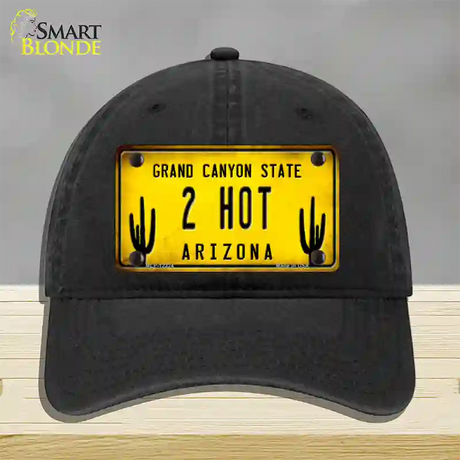 Arizona 2 Hot Novelty License Plate Hat Unconstructed Cotton / Black