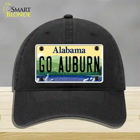 Go Auburn Novelty License Plate Hat Unconstructed Cotton / Black