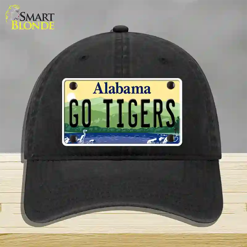 Go Tigers Novelty License Plate Hat Unconstructed Cotton / Black