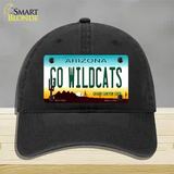 Go Wildcats Novelty License Plate Hat Unconstructed Cotton / Black