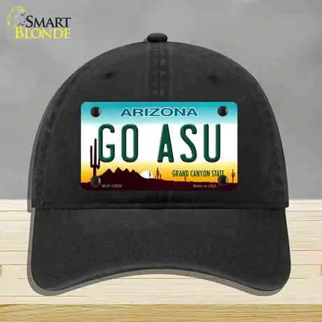 Go Arizona State Novelty License Plate Hat Unconstructed Cotton / Black