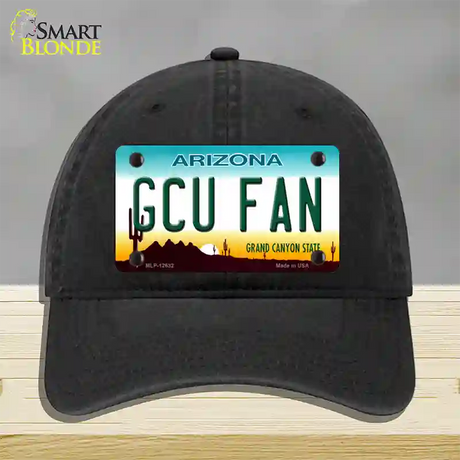 Grand Canyon Univ Fan Novelty License Plate Hat Unconstructed Cotton / Black