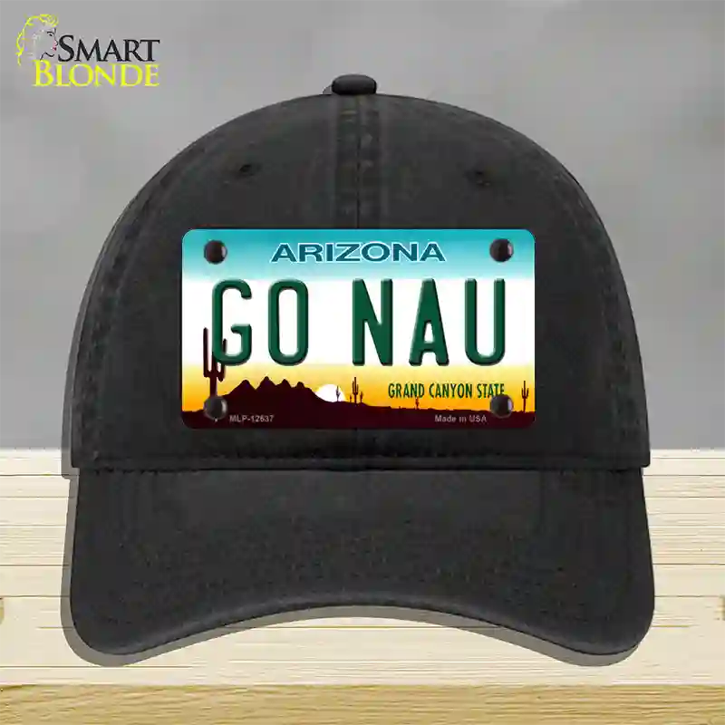 Go Northern Arizona Univ Novelty License Plate Hat Unconstructed Cotton / Black