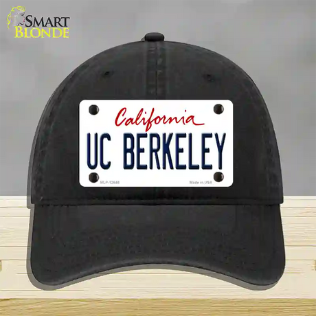 UC Berkeley Novelty License Plate Hat Unconstructed Cotton / Black