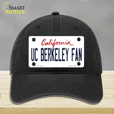 UC Berkeley Fan Novelty License Plate Hat Unconstructed Cotton / Black