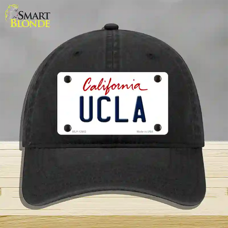 UCLA Novelty License Plate Hat Unconstructed Cotton / Black