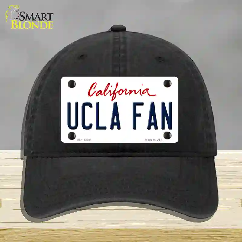 UCLA Fan Novelty License Plate Hat Unconstructed Cotton / Black