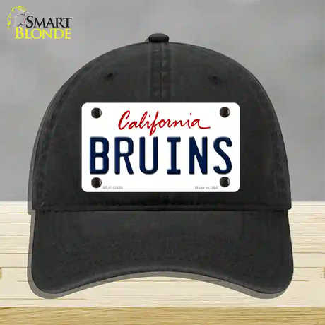 Bruins Novelty License Plate Hat Unconstructed Cotton / Black