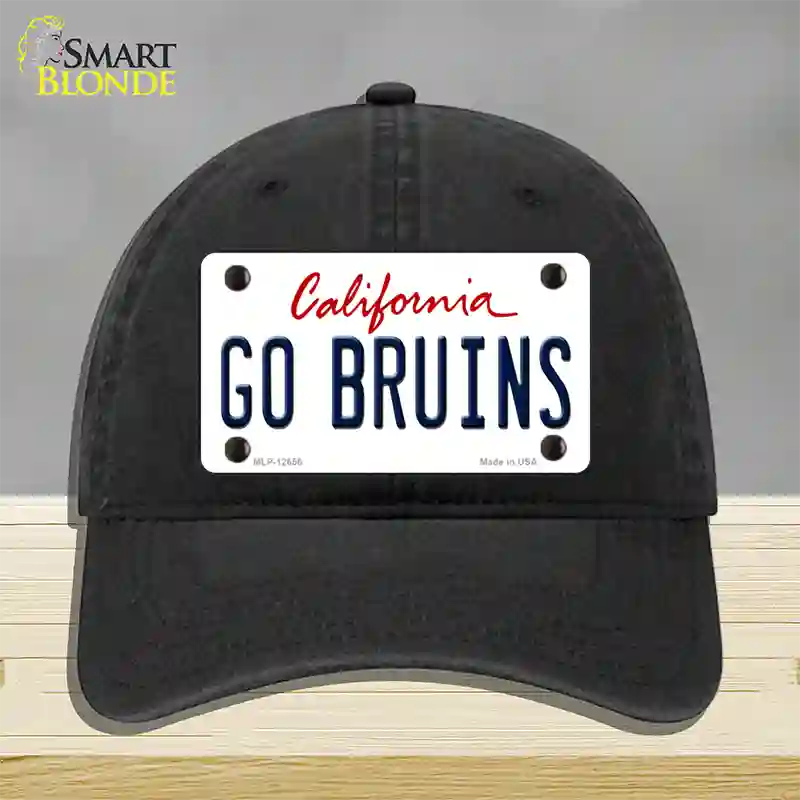 Go Bruins Novelty License Plate Hat Unconstructed Cotton / Black