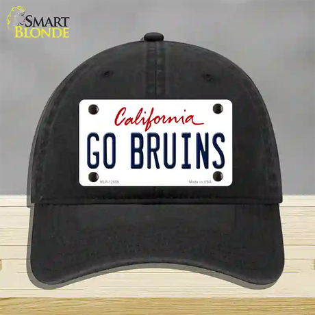 Go Bruins Novelty License Plate Hat Unconstructed Cotton / Black