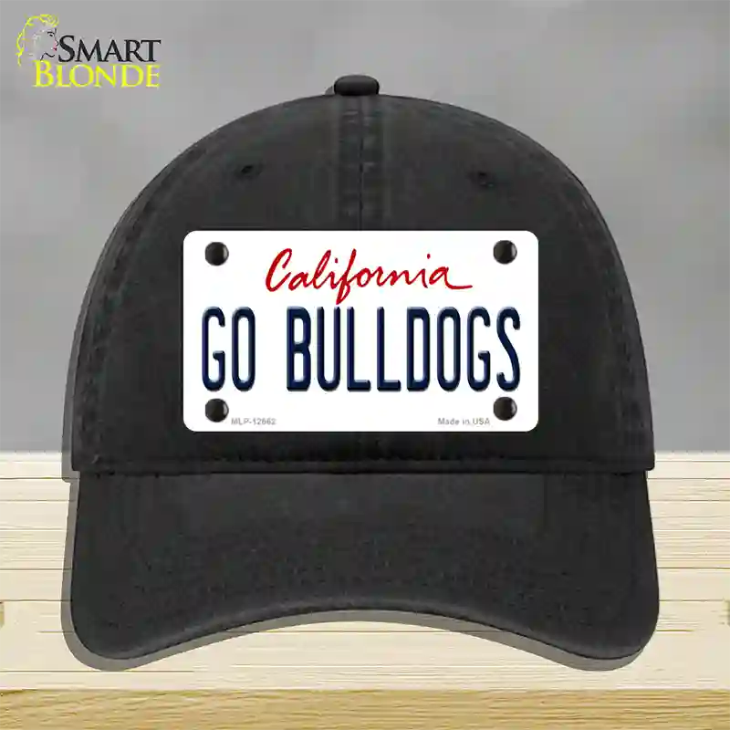 Go Bulldogs Novelty License Plate Hat Unconstructed Cotton / Black