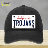 Trojans Novelty License Plate Hat Unconstructed Cotton / Black