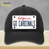 Go Cardinals Novelty License Plate Hat Unconstructed Cotton / Black