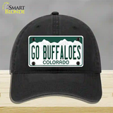 Go Buffaloes Novelty License Plate Hat Unconstructed Cotton / Black