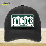 Falcons Novelty License Plate Hat Unconstructed Cotton / Black