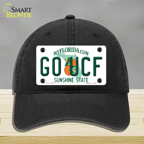 Go UCF Novelty License Plate Hat Unconstructed Cotton / Black