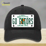 Go Gators Novelty License Plate Hat Unconstructed Cotton / Black