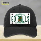 Go Bulls Novelty License Plate Hat Unconstructed Cotton / Black